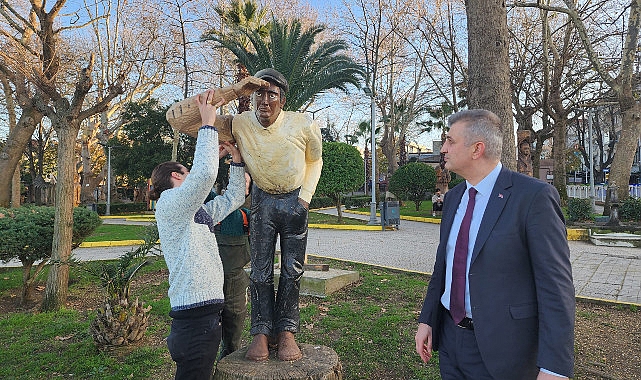 Değirmendere’deki Ahşap Heykeller Onarılıyor